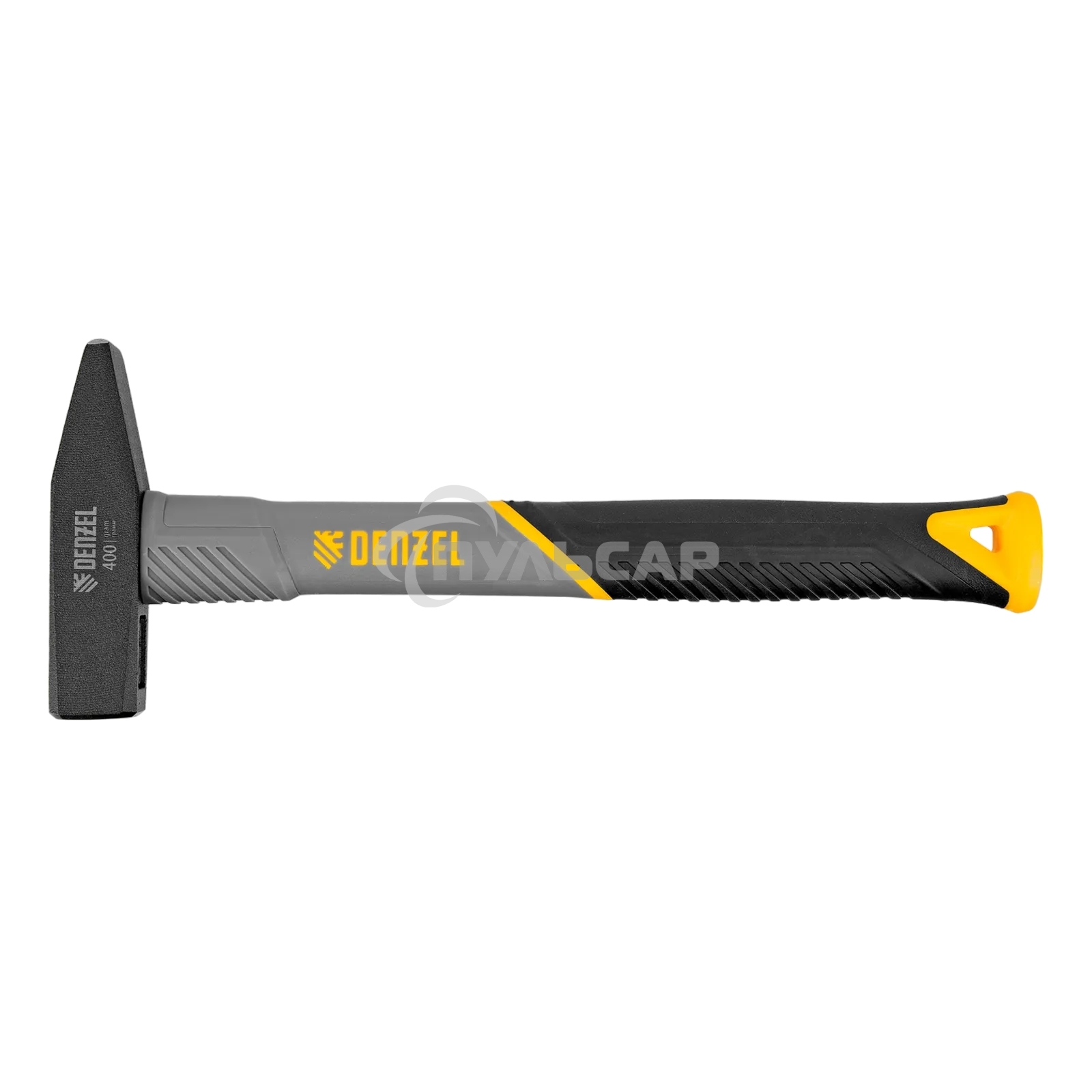 Молоток слесарный Denzel 400 г, кованый, фибергласовая рукоятка c TPR покрытием