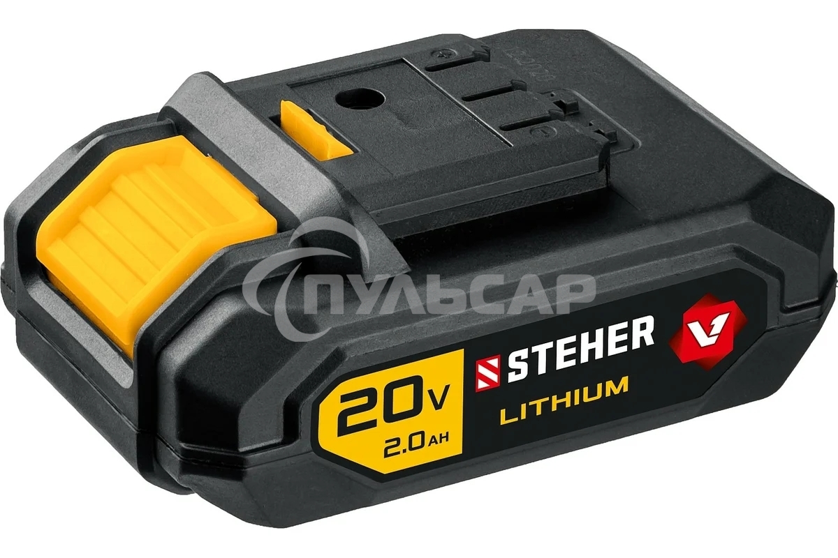 Дрель-шуруповерт STEHER CDB-200-1, Аккумуляторная, 20В, Кейс