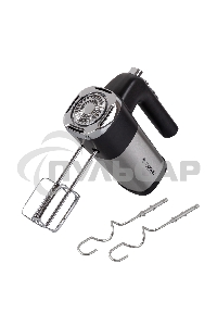 Миксер ручной Endever Sigma-08 черный/стальной, 500 Вт, 2 насадки, 5 скоростей