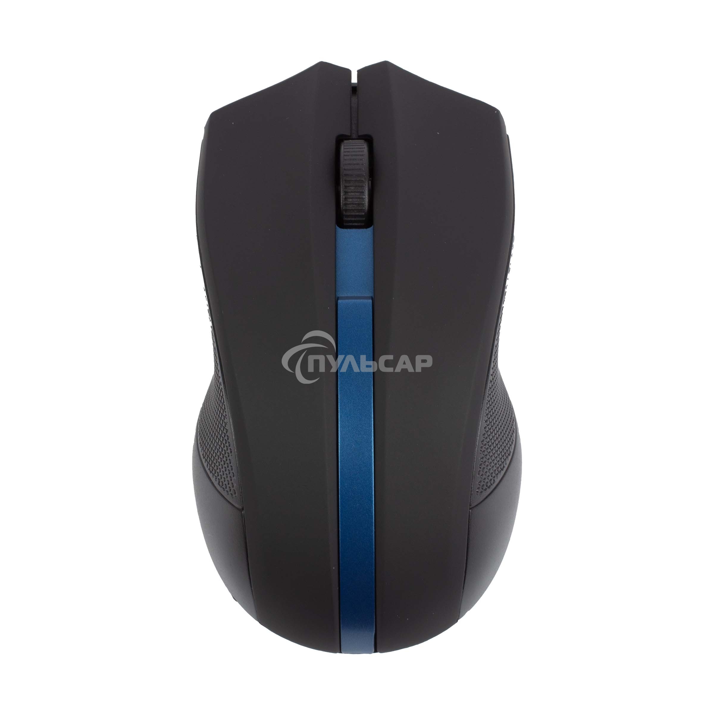 Мышь беспроводная HIPER HOMW-074 черный/синий, 1000 dpi, радиоканал, USB, кнопки - 3