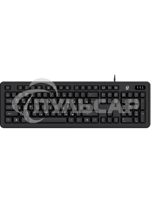 Клавиатура проводная Oklick K175 черный USB Multimedia