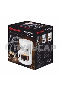Кофеварка капельная Sakura SA-6117BL голубой, исп. кофе - молотый, 1.2 л, 700 Вт.