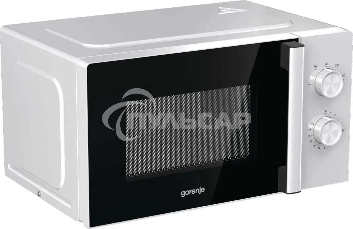 Микроволновая печь Gorenje MO20E1WH белый, 20 л, 800 Вт, переключатели - поворотный механизм