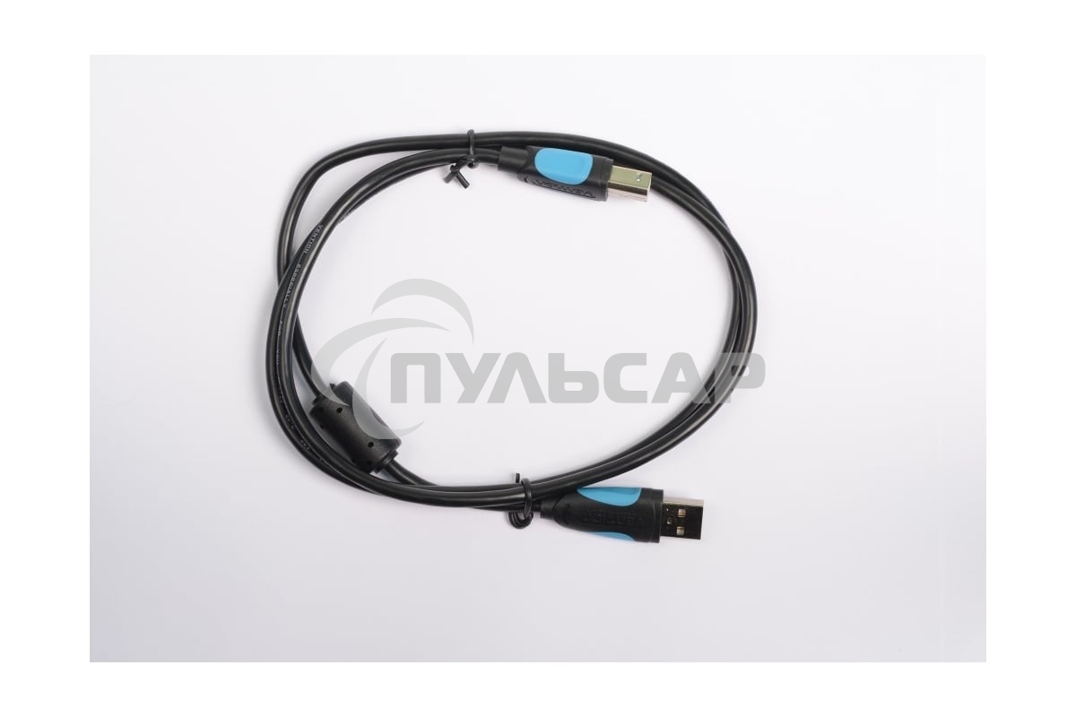 Кабель Vention USB 2.0 AM/BM - 3 м. черный VAS-A16-B300