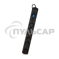 Сетевой фильтр Smartbuy (SBSP-30K-Pro) - 6 роз х3,0 м - черный