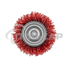 Щетка для дрели Denzel 75 мм, чашка, со шпилькой, нейлоновая щетина