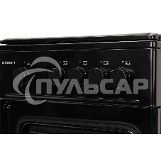 Плита газовая Kraft KF-FSK5301GBL черный, конфорок 4 газовых, духовка 58 л, 50 см x 85.5 см x 55.6 см