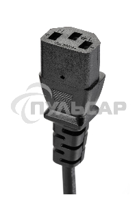 Кабель компьютер-розетка 220V EURO VDE 3G*1.0мм2 медь TELECOM TE021-CU 1,8м