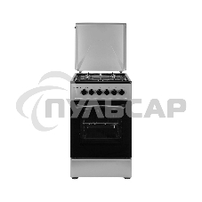 Плита комбинированная Kraft KF-FSK5302ES серый, конфорок 4 газовых, духовка 58 л, 50 см x 85.5 см x 55 см