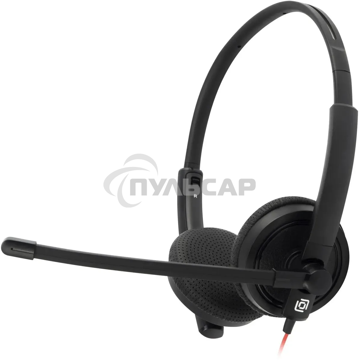 Наушники с микрофоном Oklick/Оклик HS-L900 черный 1.8м накладные оголовье