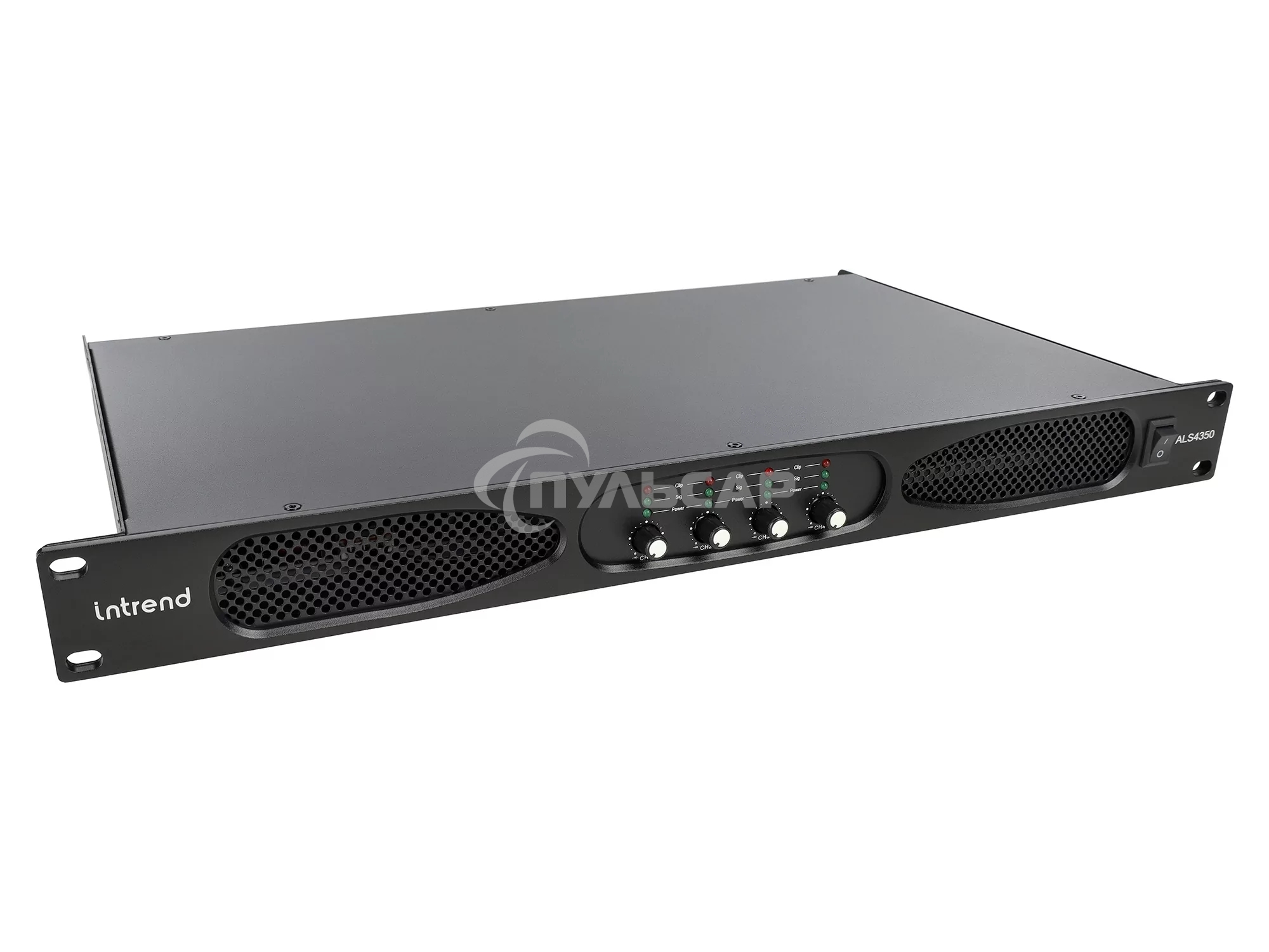 Усилитель Intrend ALS 4350 Четырехканальный, 4х350Вт/8Ом, 4х580Вт/4Ом, 2х1160Вт/8Ом
