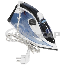 Утюг Energy EN-345 синий, 2200Вт, пар, спрей, пар.удар, самооч., керамич. (270077)