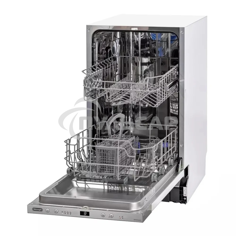 Встраиваемая посудомоечная машина DeLonghi DDW 06S Basilia, серебристый, 44.8 см, 9 компл., 49 дБ, класс A++