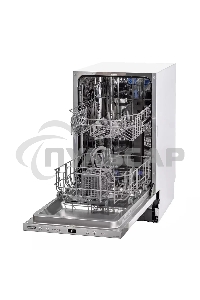 Встраиваемая посудомоечная машина DeLonghi DDW 06S Basilia, серебристый, 44.8 см, 9 компл., 49 дБ, класс A++