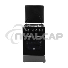 Плита газовая Kraft KF-FSK5301GBL черный, конфорок 4 газовых, духовка 58 л, 50 см x 85.5 см x 55.6 см