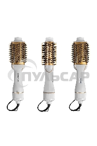 Стайлер Endever Aurora-500 Мощность 1200 Вт, белый, 3 режима температуры и скорости, керамическое покрытие