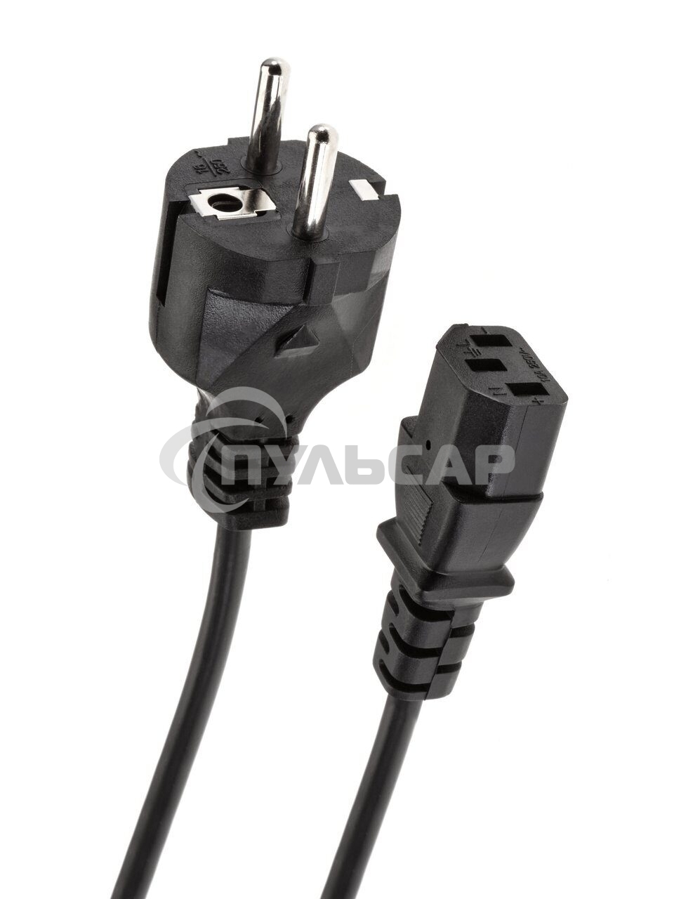 Кабель компьютер-розетка 220V EURO VDE 3G*1.0мм2 медь TELECOM TE021-CU 1,8м