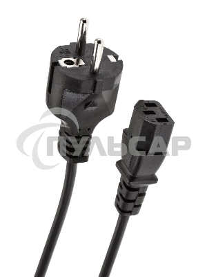 Кабель компьютер-розетка 220V EURO VDE 3G*1.0мм2 медь TELECOM TE021-CU 1,8м