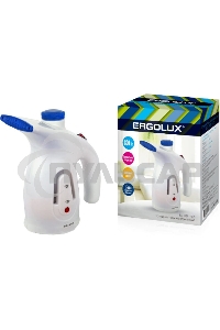 Отпариватель компактный Ergolux ELX-GS01-С35 800Вт электр. 800Вт 200мл 220-240В бел./син. 13973