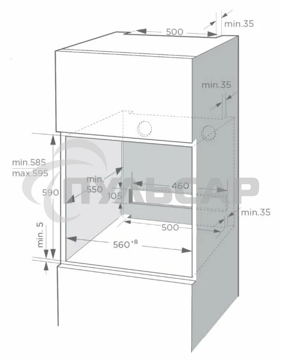 Духовой шкаф Weissgauff EOM 741 PDB Black Edition