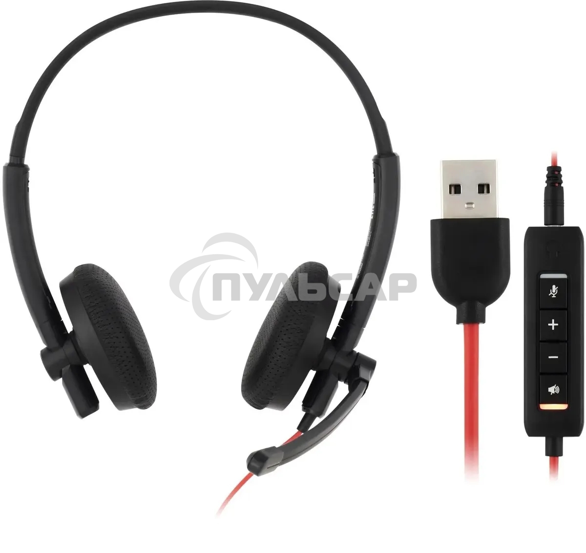 Наушники с микрофоном Oklick/Оклик HS-L900 черный 1.8м накладные оголовье