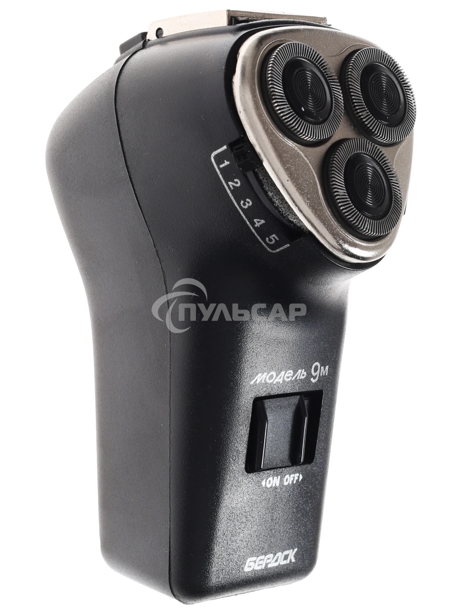 Электробритва Бердск 9М черный/стальной