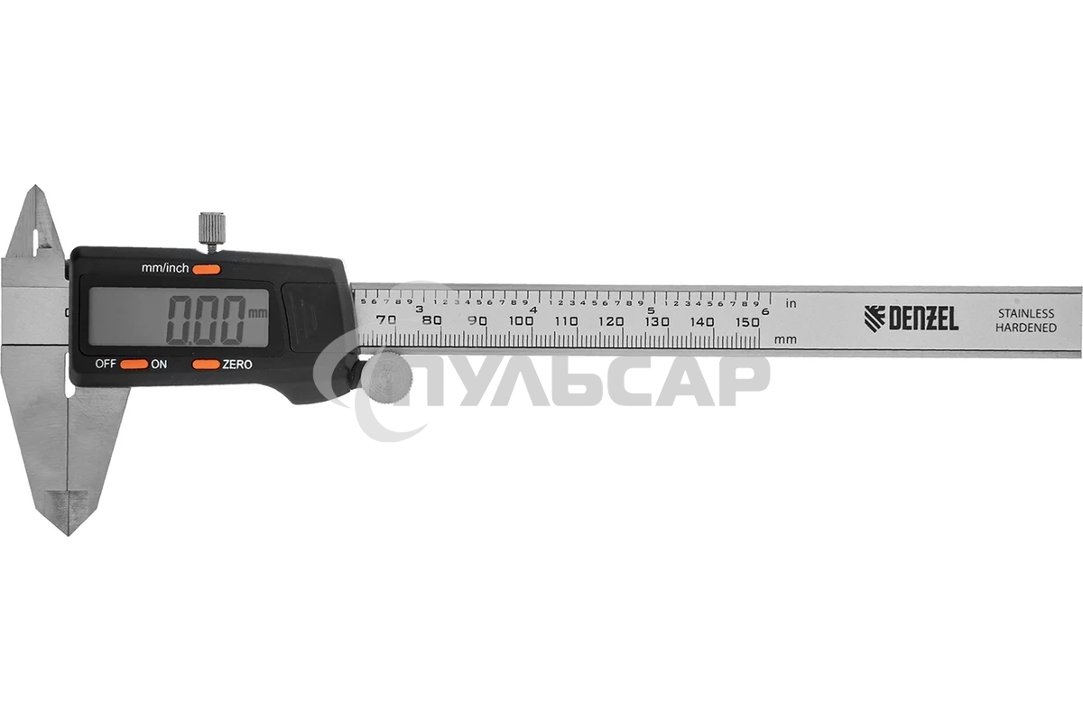 Штангенциркуль, 150 мм, электронный, с глубиномером Denzel