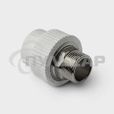 Муфта комбинированная 40 х 1 1/4' НР под ключ полипропиленовая PPR белый Муфта комбинированная 40 х 1 1/4' НР под ключ полипропиленовая PPR белый