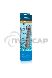 Сетевой фильтр Smartbuy (SBSP-5-18-G) 5 гн х 1,8 м серый