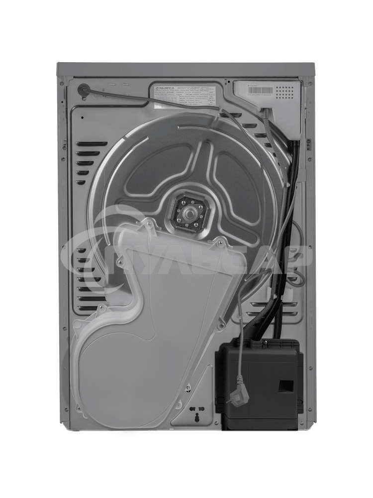 Сушильная машина Maunfeld MFDM168SL02 нержавеющая сталь, 8 кг, сушка - тепловой насос, программ - 16, 59.5 x 84.5 x 61 см