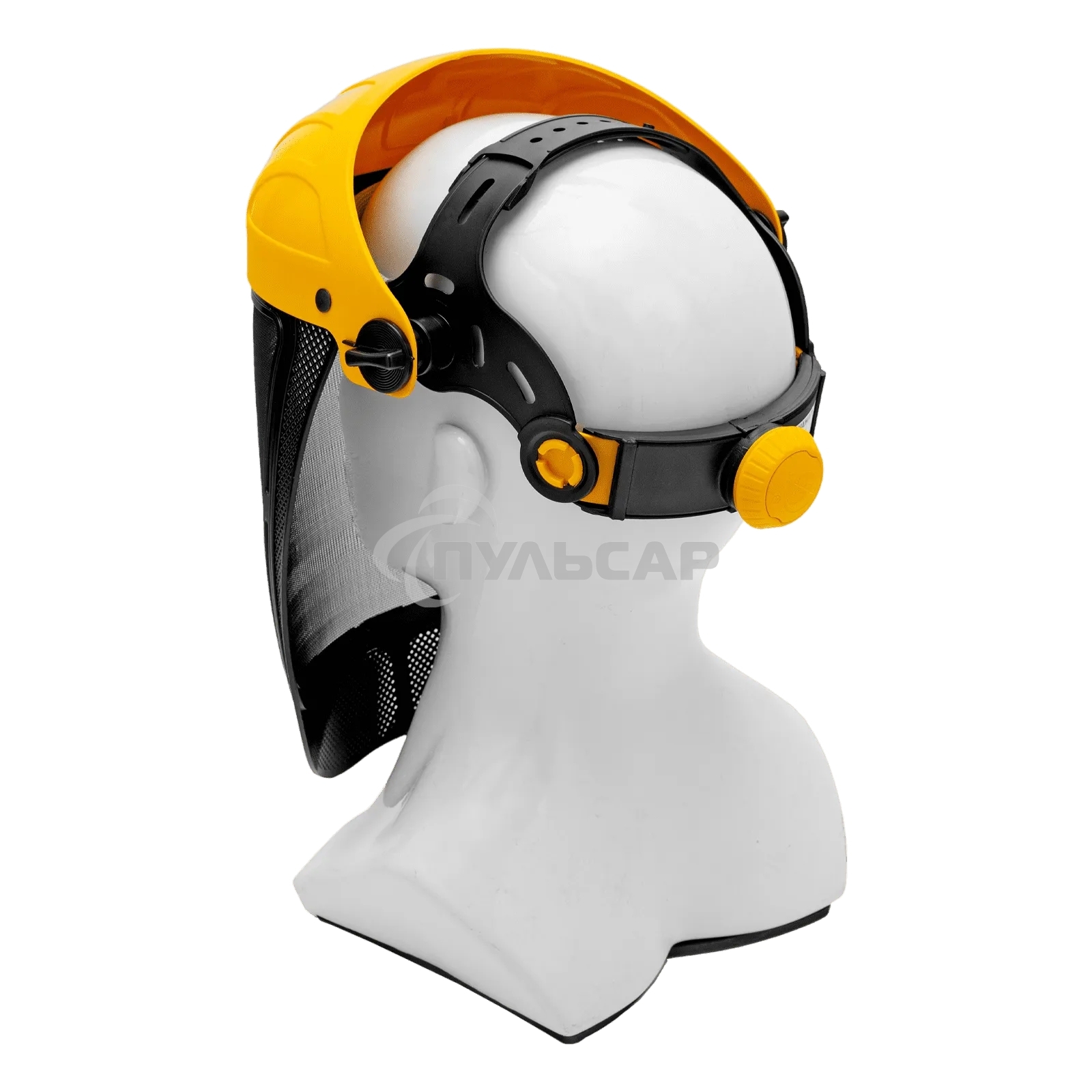 Щиток защитный лицевой с сеткой Denzel 