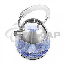 Чайник электрический BQ KT1737G стальной. Чайник, Мощность: 2200 Вт, Объем: 1.7 л