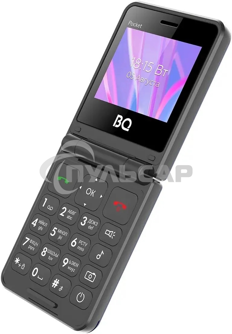 Мобильный телефон BQ 2456 Pocket черный