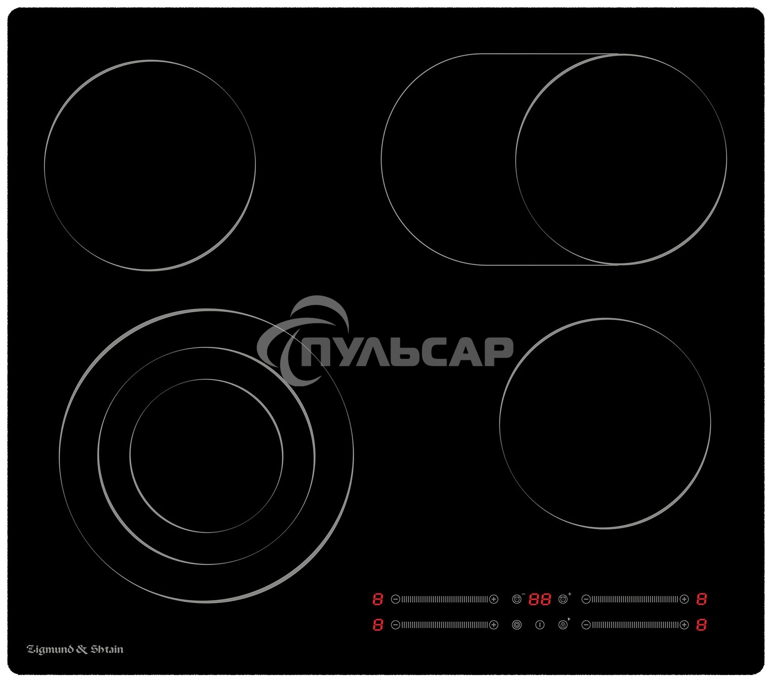 Электрическая варочная панель Zigmund & Shtain CN 44.6 B Hi-Light, черный