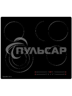Электрическая варочная панель Zigmund & Shtain CN 44.6 B Hi-Light, черный