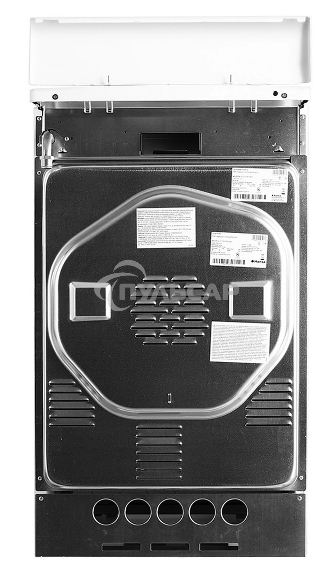 Плита газовая Hansa FCGW51001 белый, конфорок 4 шт, духовка 56 л, 50 см x 85 см x 60 см