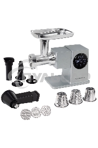 Мясорубка электрическая Zigmund & Shtain ZMG-055 серебристый, 2700 Вт