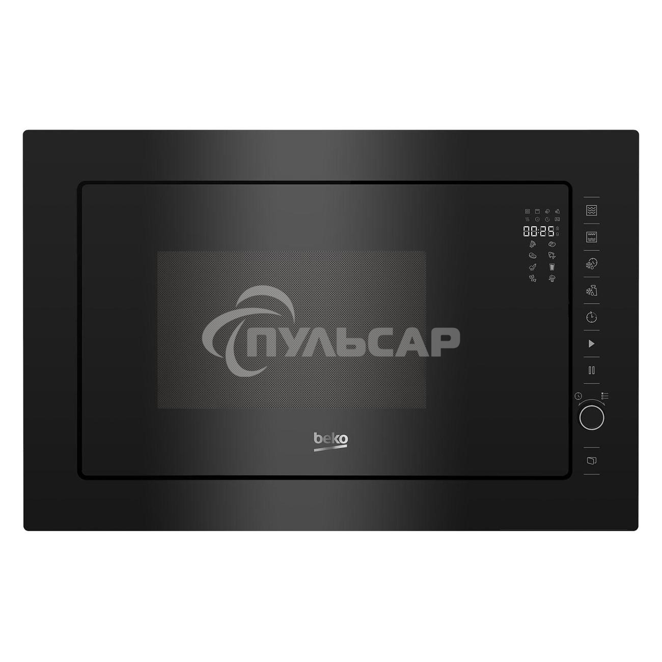 Микроволновая печь встраиваемая Beko BMGB25333BG черный, 25 л, 900 Вт, переключатели - поворотный механизм/сенсор