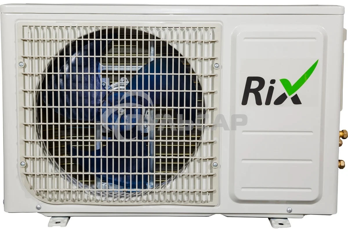 Кондиционер сплит-система настенного типа RIX LITE I/O-W07MB 7000 BTU, 21 м², 23 дБ, охлаждение, обогрев, осушение, белый