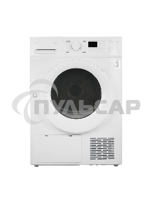 Сушильная машина CENTEK CT-1990 белый, 8 кг, сушка - конденсационная (тепловой насос), программ - 16, 59.5 x 84.5 x 60 см