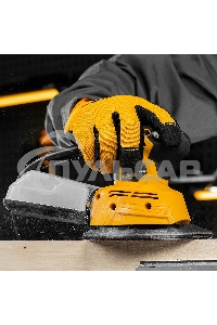 Треугольник абразивный Denzel на ворc. подложке под 