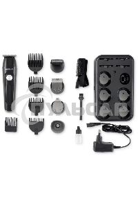 Машинка для стрижки Hyundai H-HC7120 черный/серебристый 5Вт (насадок в компл:10шт)