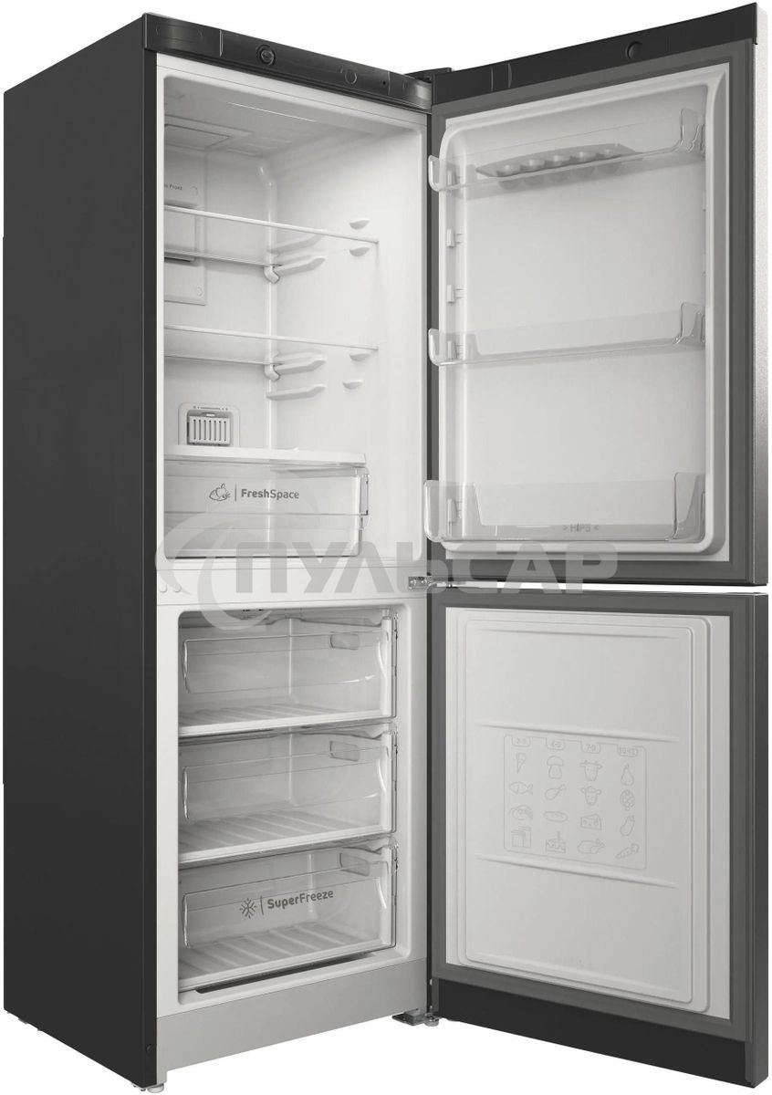 Холодильник Indesit ITS 4160 G серебристый двухкамерный 179/78 л, No Frost