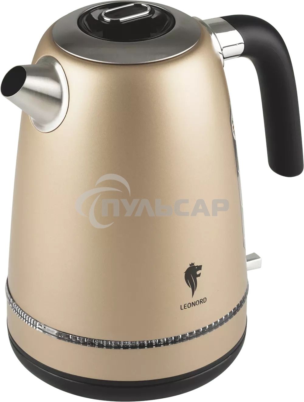 Чайник электрический LEONORD LE-1503 1,7 л, 2200 Вт, нержавейка, бронзовый