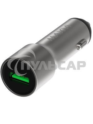 Автомобильное зарядное устройство Maxvi CCM-M241 metallic silver 2.4A