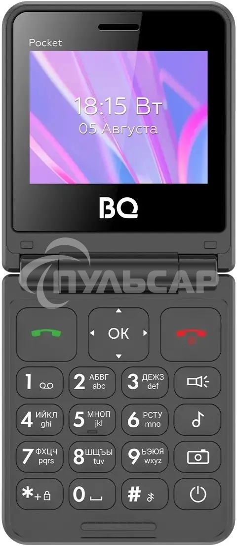 Мобильный телефон BQ 2456 Pocket черный