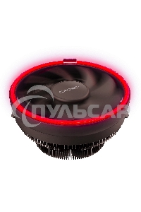 Кулер для процессора Crown CM-1150PWM RED v2 черный, 105 мм, алюминий, 1800 об/мин, 26.3 дБ, 4 pin, 115 Вт, 70 мм