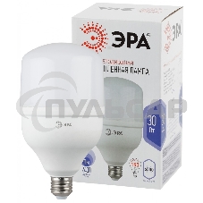 Лампа светодиодная высокомощная ЭРА Б0027004 POWER 30W-6500-E27 2400 лм