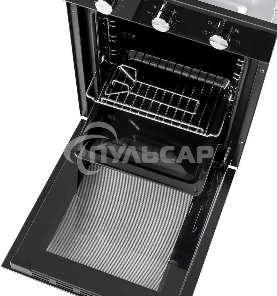 Духовой шкаф электрический встраиваемый HOMSair OEF451BK черный