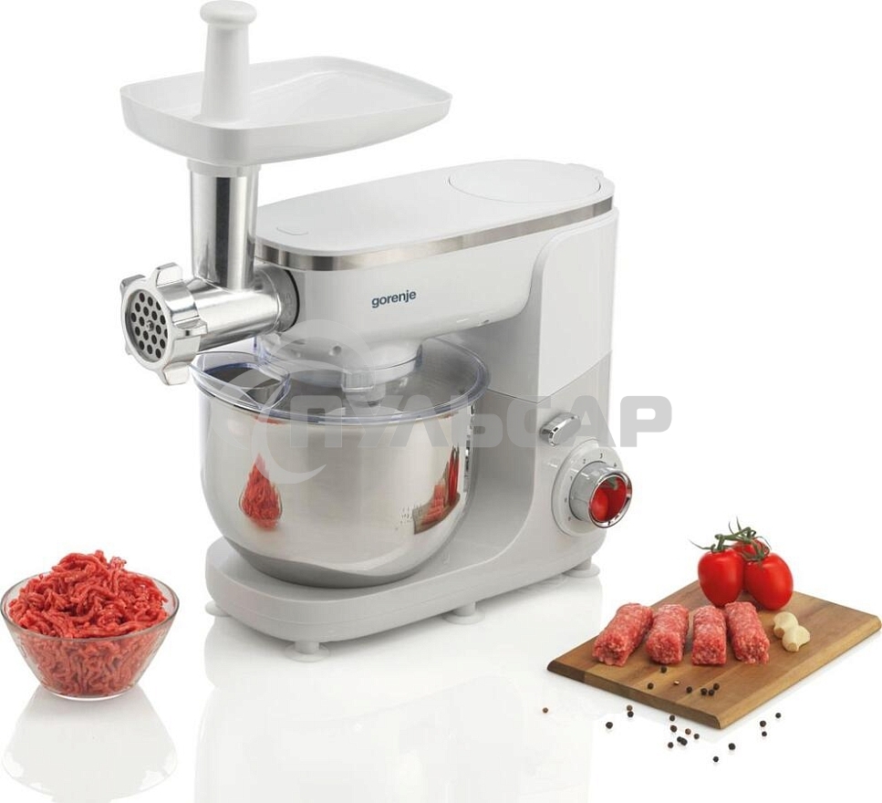 Кухонная машина Gorenje MMC1005W планетар.вращ. 1000Вт белый
